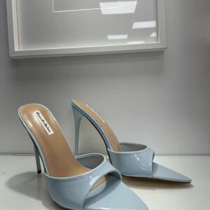Sabot Mule in Vernice a Punta con Tacco Stiletto – Fiori & Spine